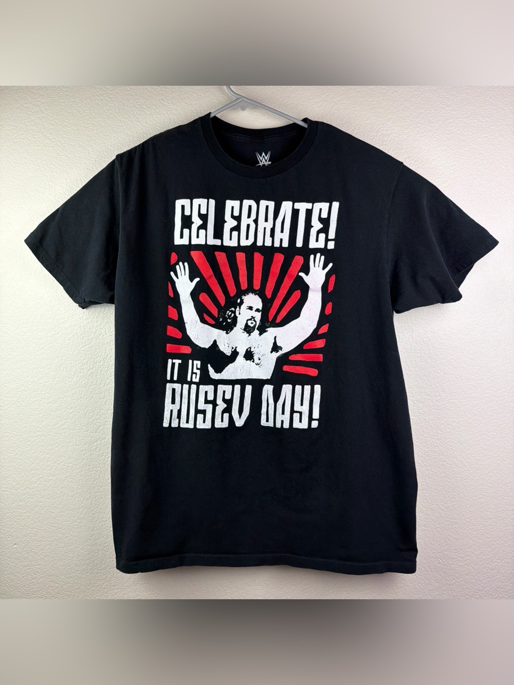 WWE Rusev Shirt Ripple Junction Short Sleeve Black Men’s Extra Large